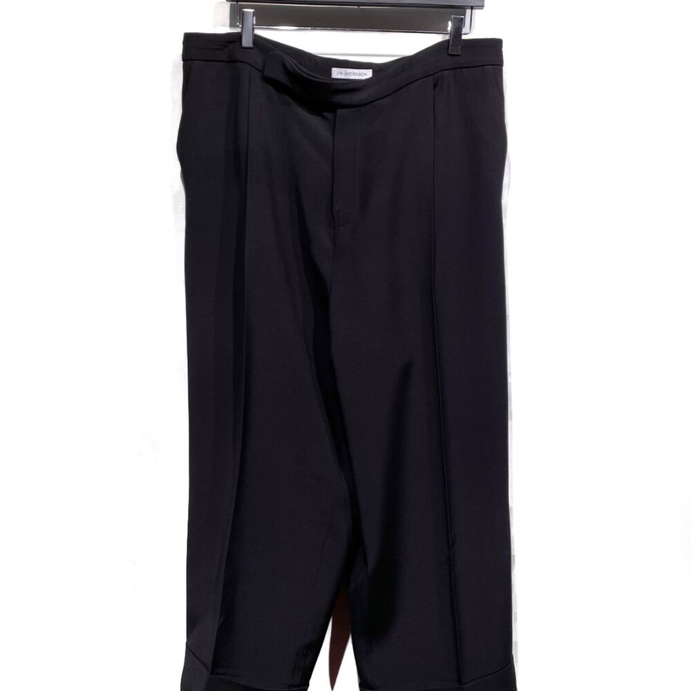 J.W. Anderson Black Pleated Cropped Trousers